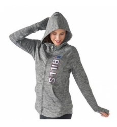 NFL Buffalo Bills G III 4Her by Carl Banks Womens Recovery Full Zip Hoodie Heathered Gray