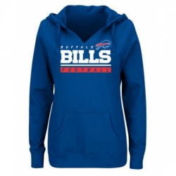 NFL Buffalo Bills Majestic Womens Self Determination Pullover Hoodie Royal