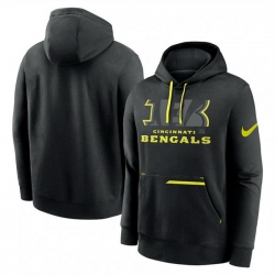 Men Cincinnati Bengals Black Volt Pullover Hoodie