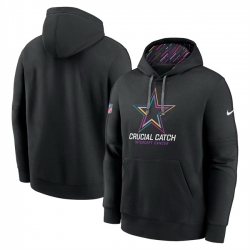 Men Dallas Cowboys Black 2024 Crucial Catch Club Pullover Hoodie