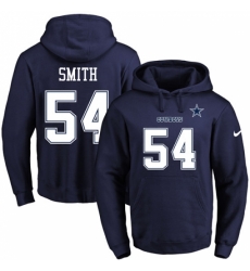 NFL Mens Nike Dallas Cowboys 54 Jaylon Smith Navy Blue Name Number Pullover Hoodie