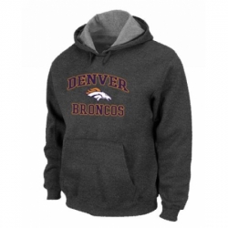 NFL Mens Nike Denver Broncos Heart Soul Pullover Hoodie Dark Grey