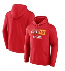 Men Kansas City Chiefs Red X Bud Light Pullover Hoodie