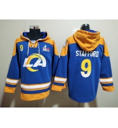 NFL Men Los Angeles Rams 9 Matthew Stafford Stitched Hoodie II