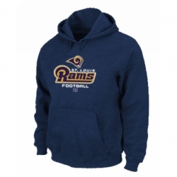 NFL Mens Nike Los Angeles Rams Critical Victory Pullover Hoodie Navy