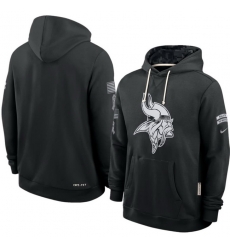 Men Minnesota Vikings Black 2026 Salute to Service Sideline Dri FIT Pullover Hoodie Men Minnesota Vikings Black 2026 Salute to Service Sideline Dri FIT Pullover Hoodie