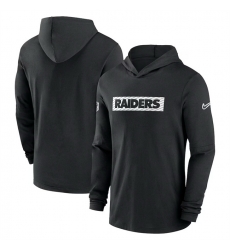 Men Las Vegas Raiders Black Sideline Performance Hoodie