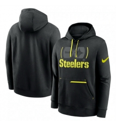 Men Pittsburgh Steelers Black Volt Pullover Hoodie