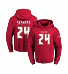 Football Mens Tampa Bay Buccaneers 24 Darian Stewart Red Name Number Pullover Hoodie