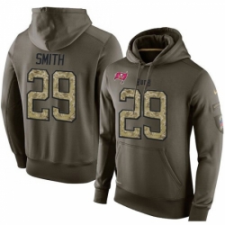 NFL Nike Tampa Bay Buccaneers 29 Ryan Smith Green Salute To Service Mens Pullover Hoodie