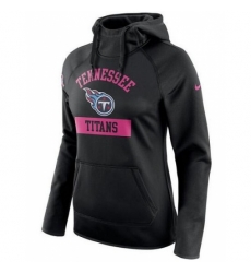 NFL Tennessee Titans Nike Womens Breast Cancer Awareness Circuit Performance Pullover Hoodie Black