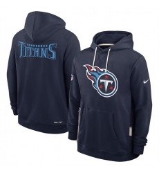 Men Tennessee Titans Navy Sideline Standard Issue Initial Home Dri FIT Pullover Hoodie Men Tennessee Titans Navy Sideline Standard Issue Initial Home Dri FIT Pullover Hoodie