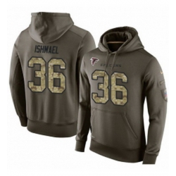 NFL Nike Atlanta Falcons 36 Kemal Ishmael Green Salute To Service Mens Pullover Hoodie