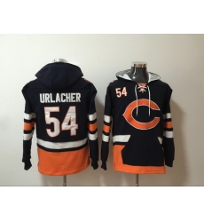 Men Nike Chicago Bears Brian Urlacher 54 NFL Winter Thick Hoodie