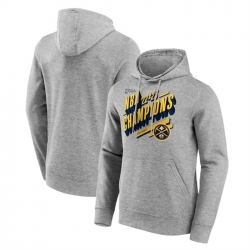 Men Denver Nuggets Grey 2023 Champions Screen Graphic Hoodie