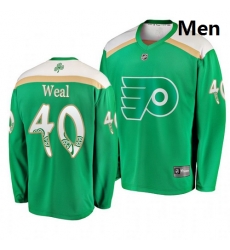 Flyers 40 Jordan Weal Green 2019 St  Patrick Day Adidas Jersey