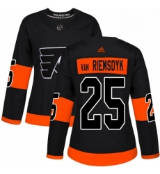 Womens Adidas Philadelphia Flyers 25 James Van Riemsdyk Premier Black Alternate NHL Jersey 