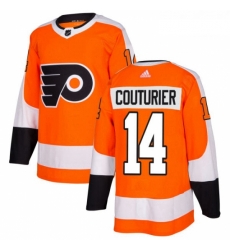 Youth Adidas Philadelphia Flyers 14 Sean Couturier Authentic Orange Home NHL Jersey 