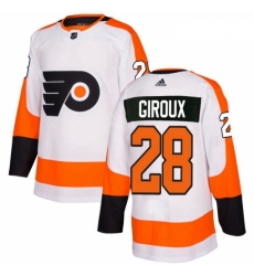 Youth Adidas Philadelphia Flyers 28 Claude Giroux Authentic White Away NHL Jersey 