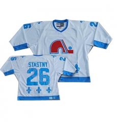 nhl quebec nordiques #26 stastny white[ccm]