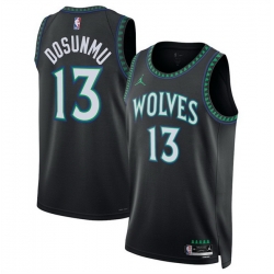 Men Minnesota Timberwolves  13 Ayo Dosunmu Black 2026 27 Statement Edition Stitched Basketball Jersey