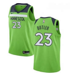 Mens Nike Minnesota Timberwolves 23 Jimmy Butler Swingman Green NBA Jersey Statement Edition 