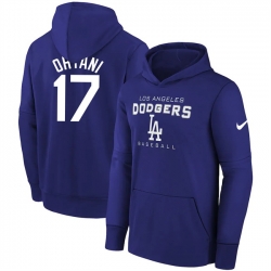 Los Angeles Dodgers 17 Shohei Ohtani Royal Name  26 Number Pullover Hoodie