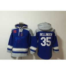 Men Los Angeles Dodgers 35 Cody Bellinger Navy Stitched Hoodie