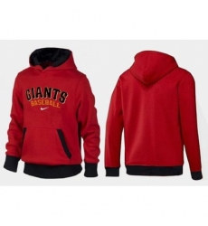 MLB Men Nike San Francisco Giants Pullover Hoodie RedBlack