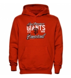 Men MLB San Francisco Giants Script Baseball Pullover Hoodie Orange