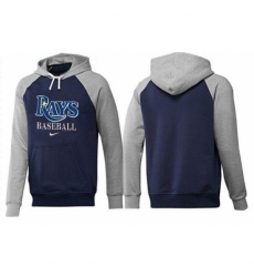 MLB Men Nike Tampa Bay Rays Pullover Hoodie NavyGrey