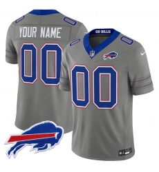 Men Buffalo Bills Active Player Custom Gray F U S E  2026 Nickel City Vapor Stitched Football Jersey