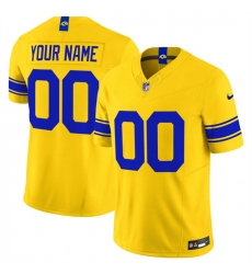 Men Los Angeles Rams Active Player Custom Gold Classic Sol 2026 F U S E  Vapor Limited Stitched Football Jersey