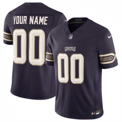 Men Minnesota Vikings Active Player Custom Deep Purple 2026 F U S E  Rivalries Collection Limited Stitched Football Jersey