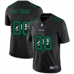 Men Women Youth Toddler Philadelphia Eagles Custom Men Nike Team Logo Dual Overlap Limited NFL Jerseyey Black