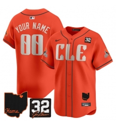 Men Cleveland Browns ACTIVE PLAYER Custom Orange 2025 Jim Brown Memorial Home Patch Vapor Limited Stitched Jersey Men Cleveland Browns ACTIVE PLAYER Custom Orange 2025 Jim Brown Memorial Home Patch Vapor Limited Stitched Jersey