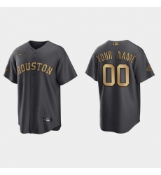 Men Women Youth Custom Houston Astros 2022 Mlb All Star Game Charcoal Replica Jersey