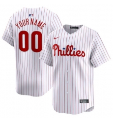 Men Women youth Philadelphia Phillies Active Player Custom White Home Limited Stitched Jersey