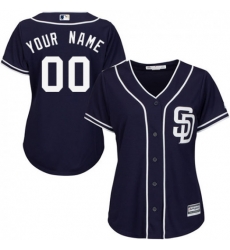 Men Women Youth All Size San Diego Padres Custom Cool Base Blue Jersey