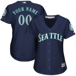 Men Women Youth All Size Seattle Mariners Custom Cool Base Jersey Blue