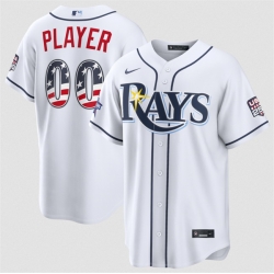 Men Tampa Bay Rays Active Player Custom White 2026 All Star Edition Stars   Stripes Stadium Pick A Player Stitched Baseball Jersey