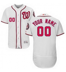 Men Women Youth All Size Washington Nationals Flex Base Authentic Collection Custom Jersey White