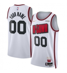 Men Houston Rockets Actiive Player Custom White 2024 25 City Edition Stitched Jersey