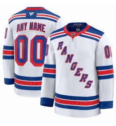 Men Women Youth New York Rangers Fanatics Away Premium Custom Jersey White