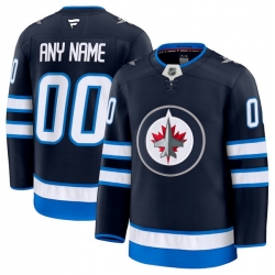 Men Women Youth Winnipeg Jets Fanatics Navy Home Premium Custom Jersey
