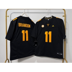 Men Tennessee Volunteers 11 Faizon Brandon Black F U S E Stitched Jersey