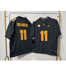 Men Tennessee Volunteers 11 Faizon Brandon Black Grey F U S E Stitched Jersey Men Tennessee Volunteers 11 Faizon Brandon Black Grey F U S E Stitched Jersey