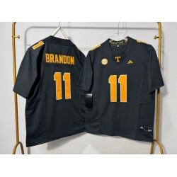 Men Tennessee Volunteers 11 Faizon Brandon Black Grey F U S E Stitched Jersey