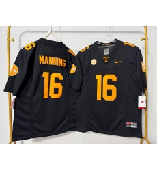 Men Tennessee Volunteers 16 Peyton Manning Black F U S E Stitched Jersey Men Tennessee Volunteers 16 Peyton Manning Black F U S E Stitched Jersey