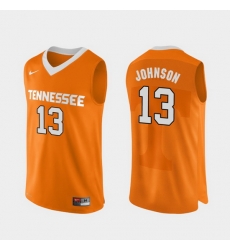 Men Tennessee Volunteers Jalen Johnson Orange Authentic Performace College Basketball Jersey